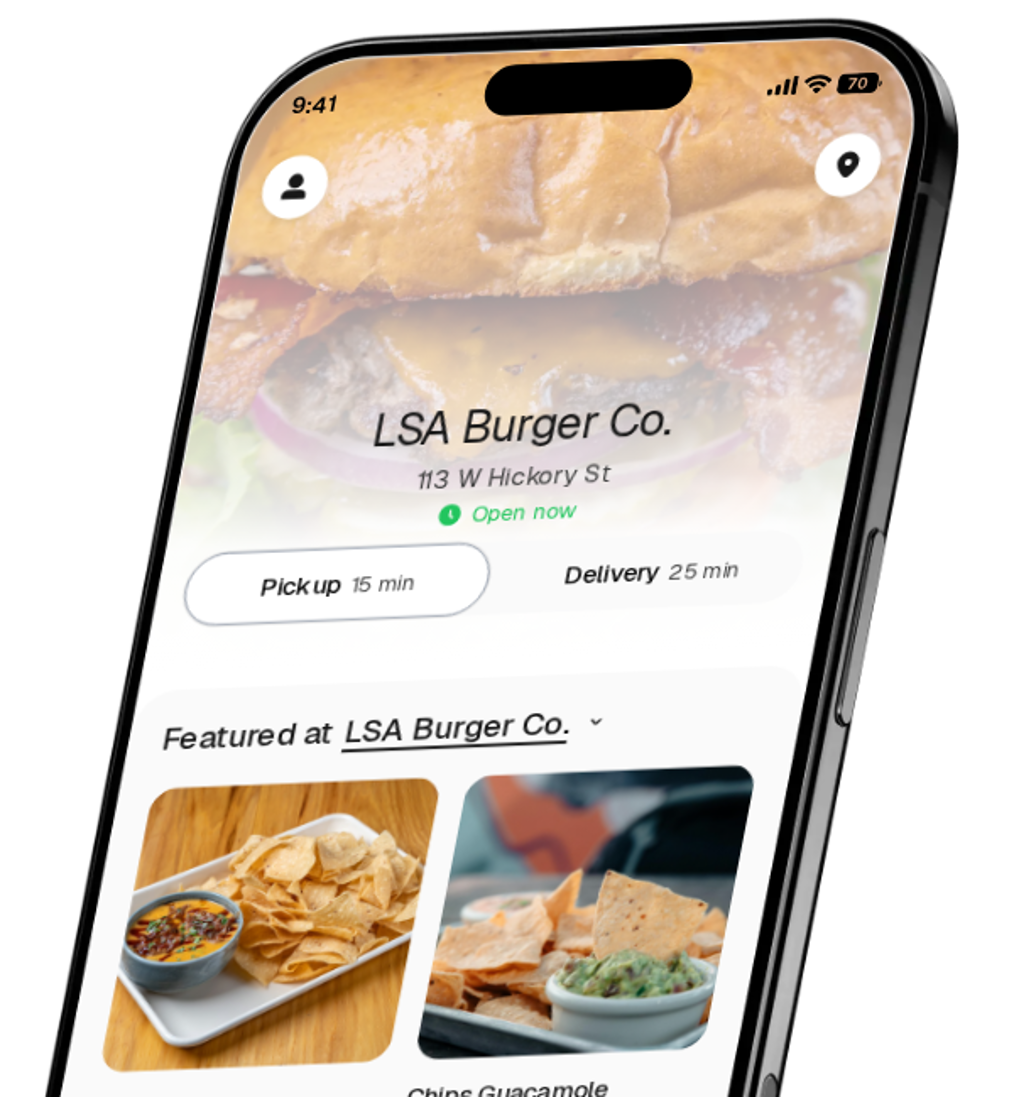 LSA Burger Co. app preview