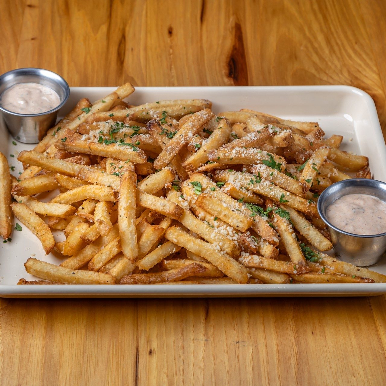 Garlic Parm Fries.